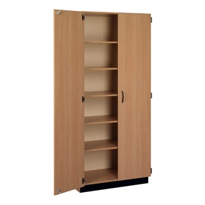 Tall Storage Cabinet w/ Wood Doors